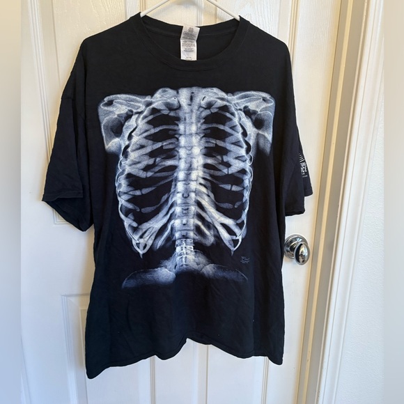 Adventure Science Center Black White X-Ray T-Shirt Size 2XL - Picture 1 of 4